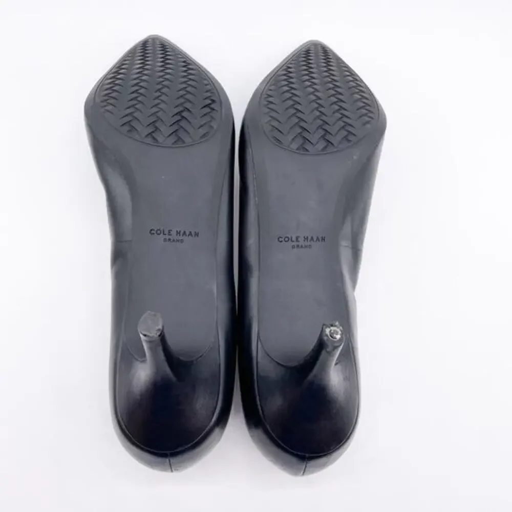 Cole Haan Women's The Go to Park Pump Shoes Leather Black‎ Size 9.5 B
